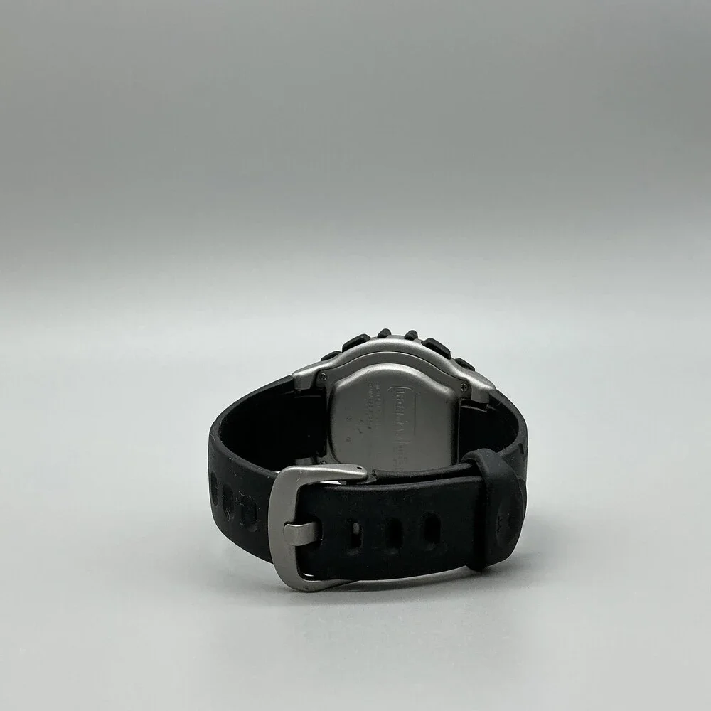 Timex Ironman Triathlon 100 Lap Mens Watch 46mm Gray Digital Black New Battery